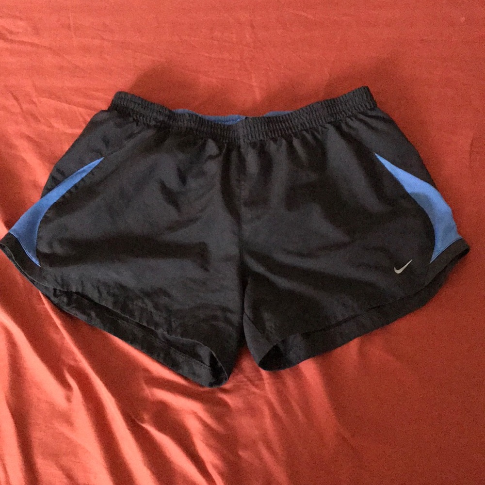 Gray/Blue Nike Athletic Shorts